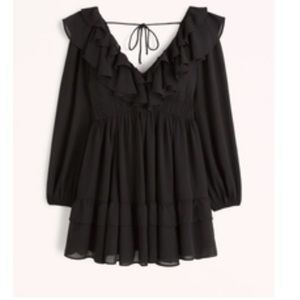 Abercrombie & Fitch women’s long sleeve ruffle mini dress